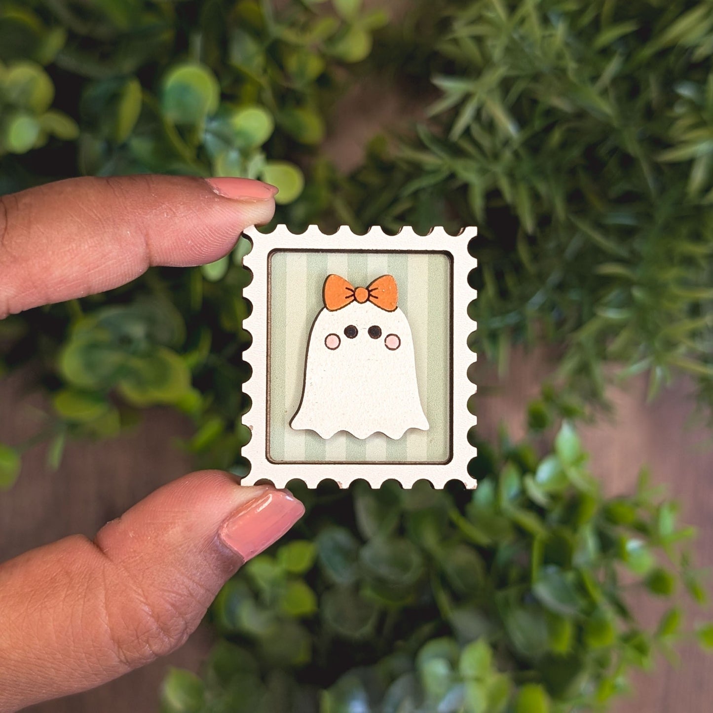 Mini postage stamp - ghost