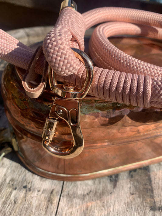 Pink Rope Dog Leash Flexible and Lightweight