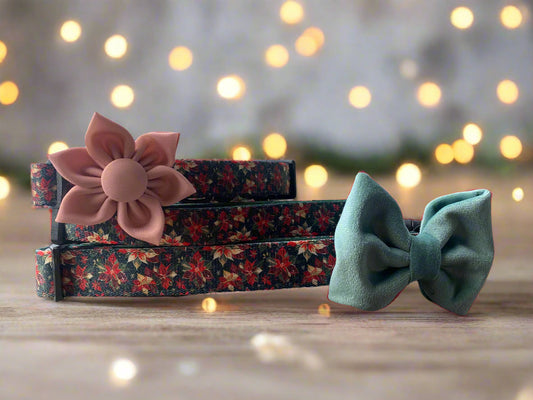 Festive Poinsettia Collar