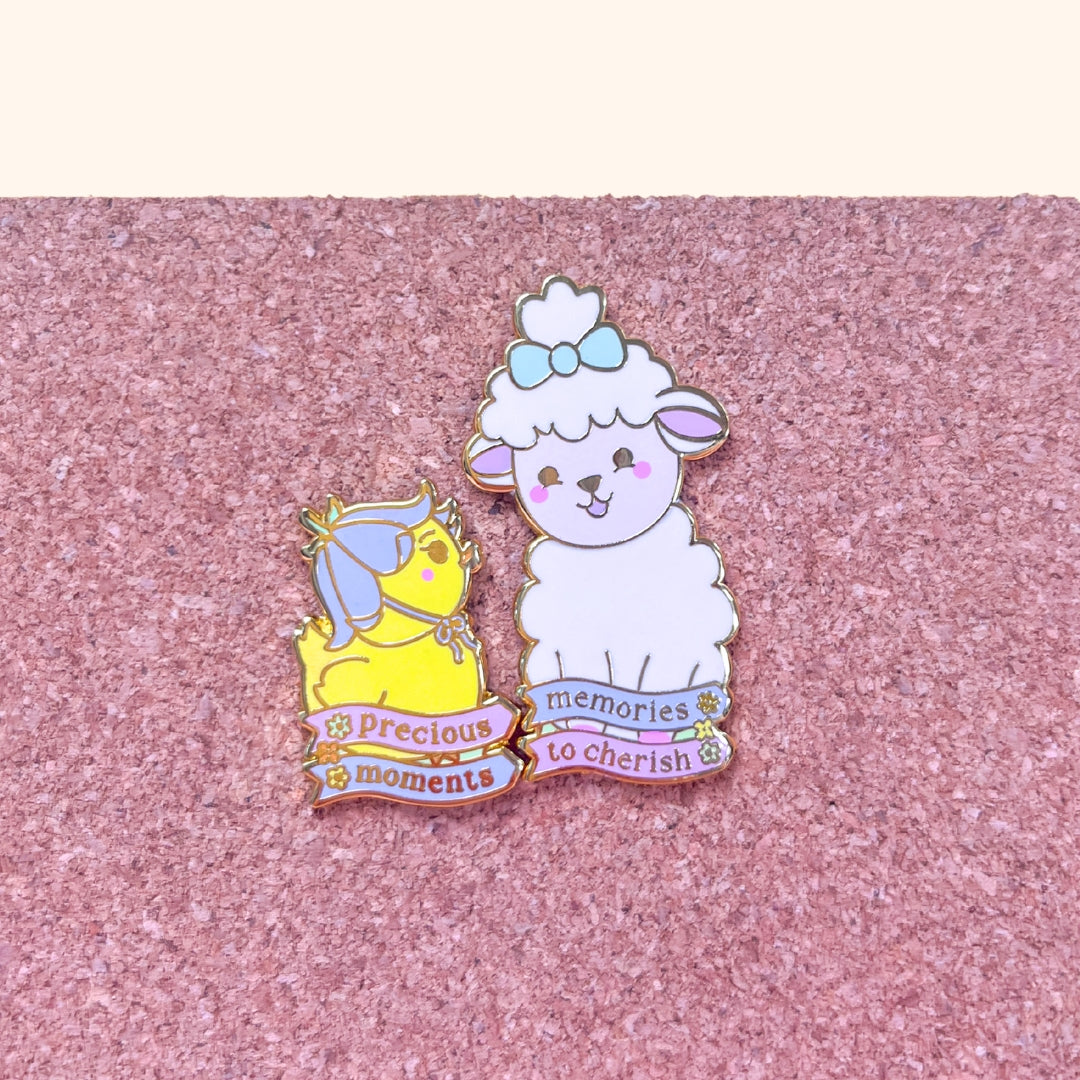Precious Moments Enamel Pin Set ft. Lottie & Bluebell