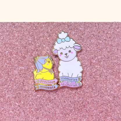 Precious Moments Enamel Pin Set ft. Lottie & Bluebell