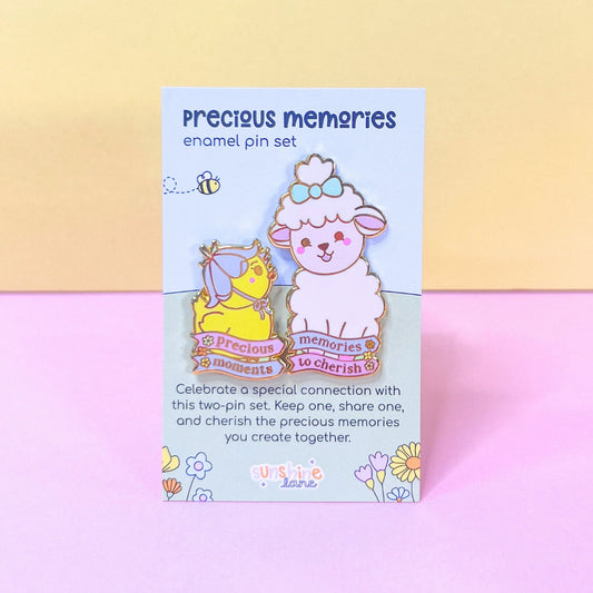 Precious Moments Enamel Pin Set ft. Lottie & Bluebell