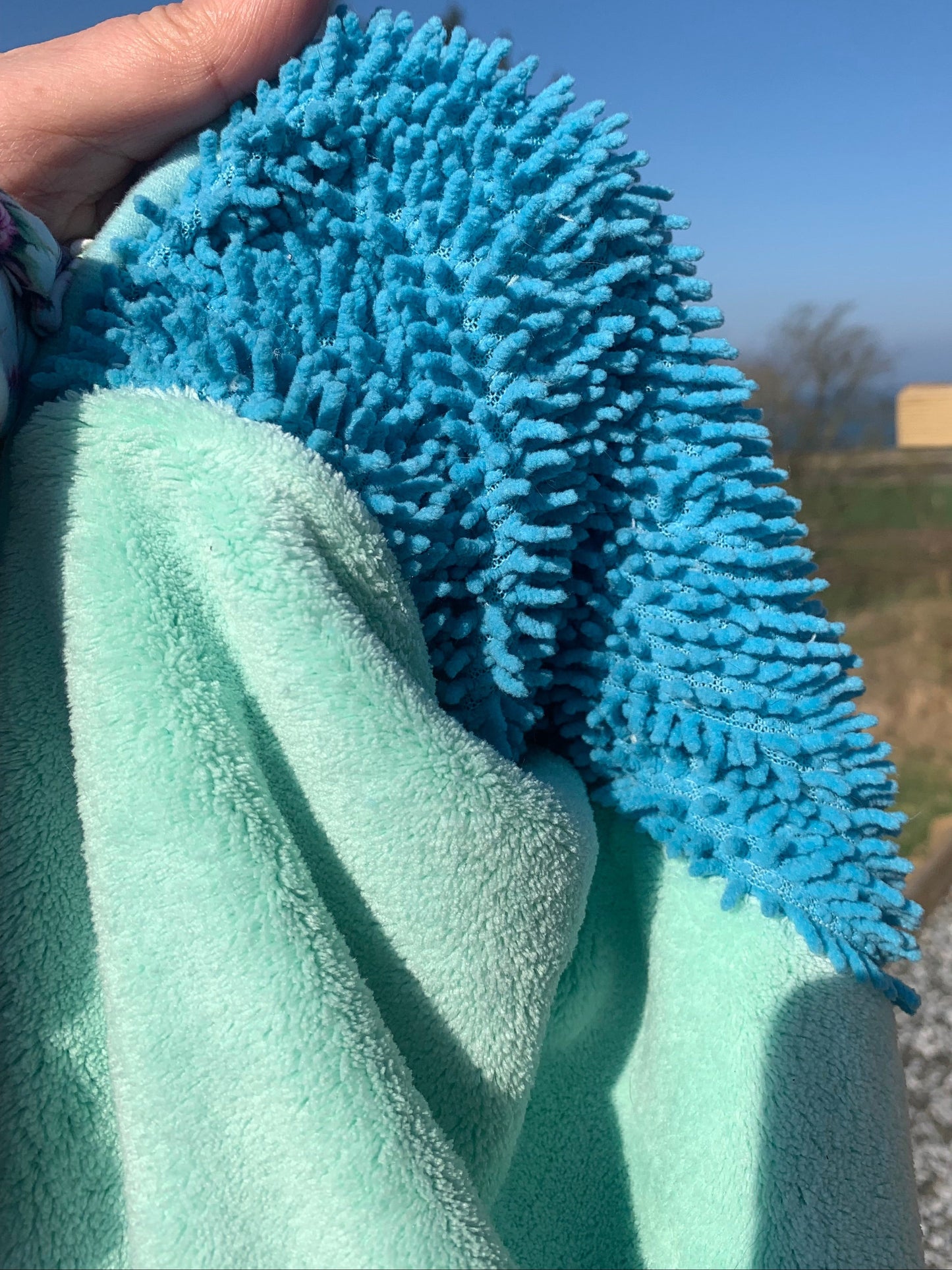Sustainable Dog Travel and Bath Towel with Carry Bag