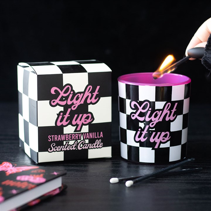 Light It Up Strawberry Vanilla Candle | Bookish Fantasy Gift