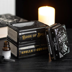 Dark Book Stack: Book of Spells Oil Burner & Wax Warmer