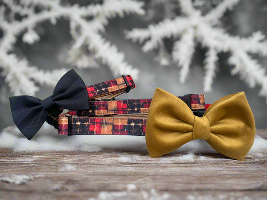 Black, Gold and Red Christmas Collar