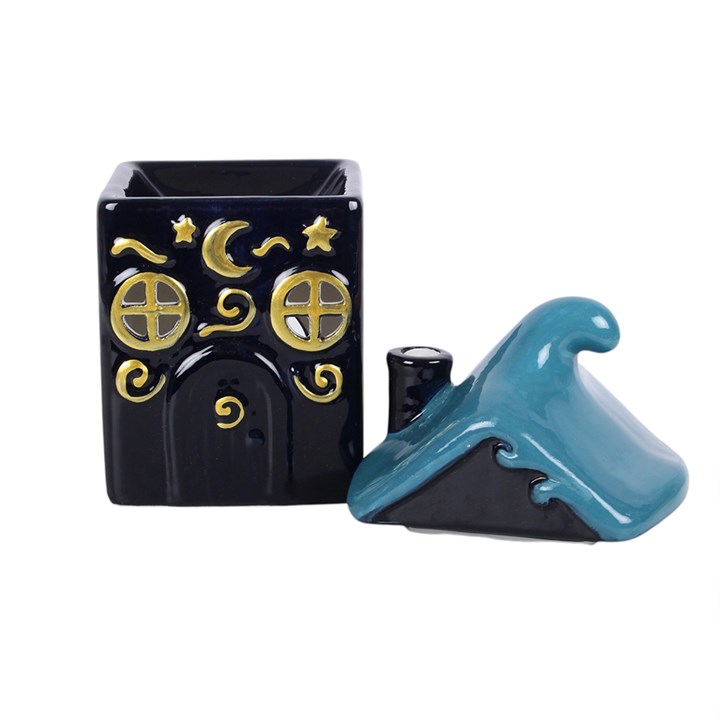 Moonwave Cottage Oil Burner | Mystical House Wax Warmer | Celestial Home Fragrance
