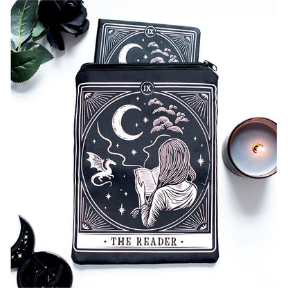 The Reader A5 Notebook | Tarot Inspired Bookish Journal | Dragon & Moon Notebook