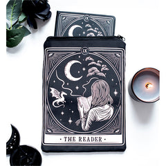 The Reader A5 Notebook | Tarot Inspired Bookish Journal | Dragon & Moon Notebook