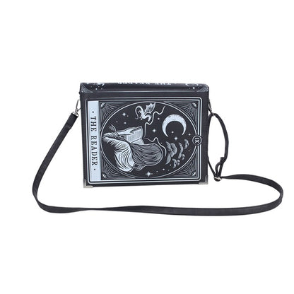 The Reader Book Crossbody Bag | Gothic Tarot Book Bag | Book Lover Gift