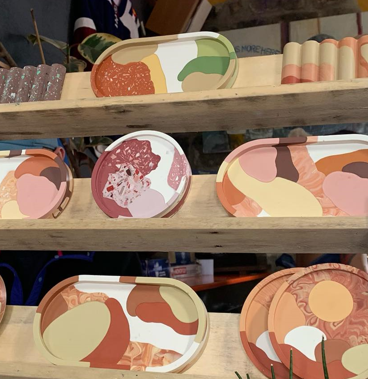 Make your own Oval Trinket Tray, Terrazzo Pot and Marbled Coaster Workshop Thursday 1st February