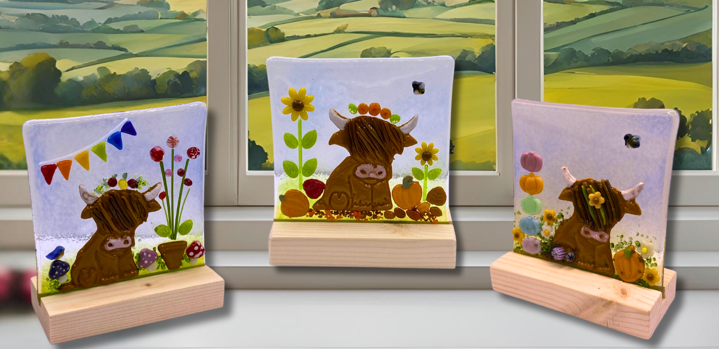 FUSED GLASS HIGHLAND COW WORKSHOP Saturday 11th October