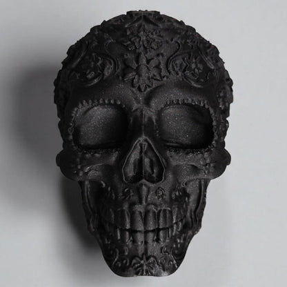 Mexican Ornament Skull – Intricate Day of the Dead Inspired Decoration | Gothic & Halloween Home Decor