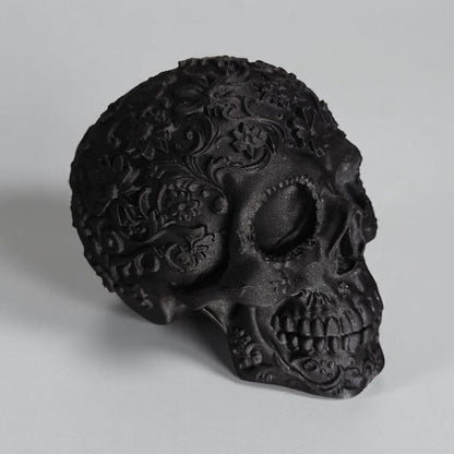 Mexican Ornament Skull – Intricate Day of the Dead Inspired Decoration | Gothic & Halloween Home Decor