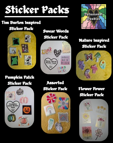 Floral selection sticker pack