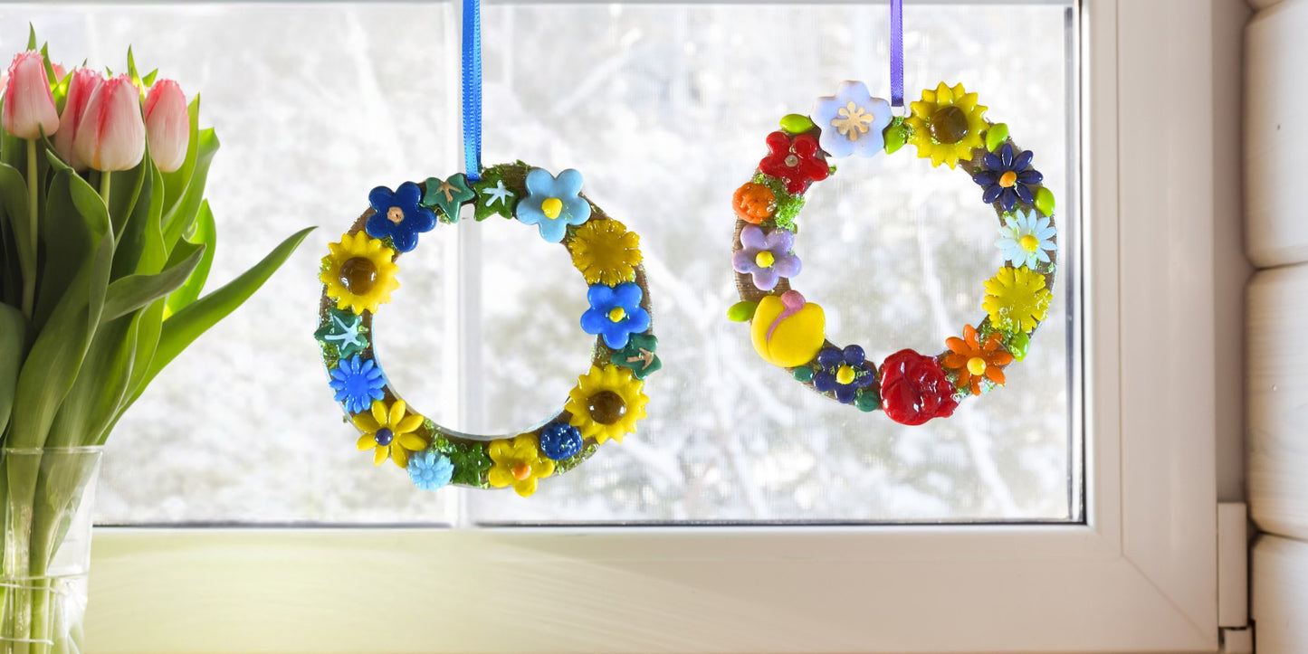 Fused Glass Floral Wreath Workshop Saturday 16th May