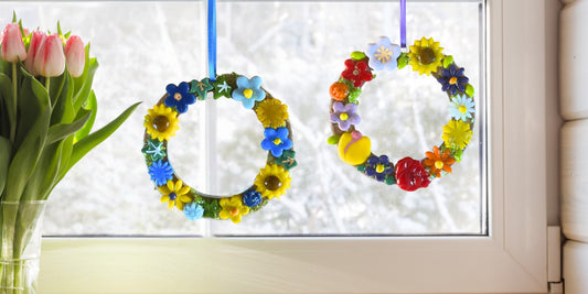 Fused Glass Floral Wreath Workshop Saturday 24th January