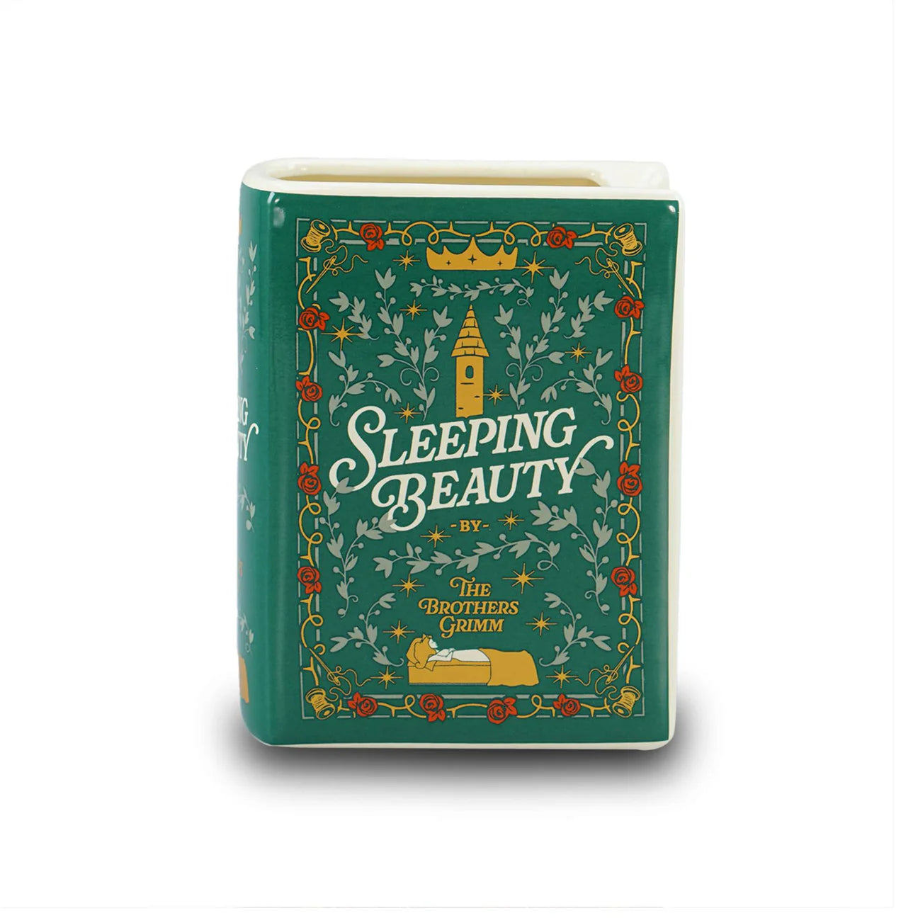 Book Vase: Sleeping Beauty Ceramic Book Vase