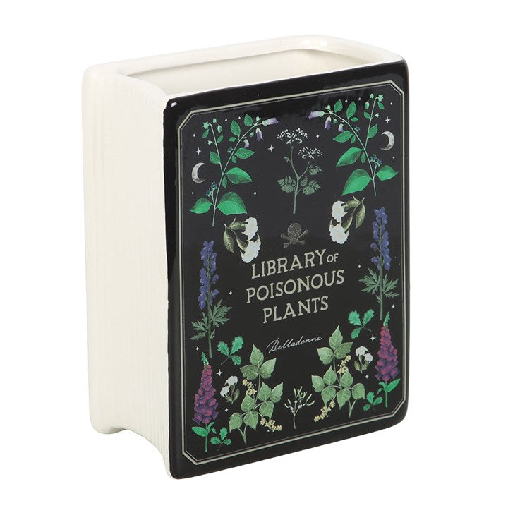 Book Vase: Library of Poisonous Plants – Gothic Ceramic
