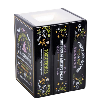 Witch’s Apothecary Wax Burner| Witchy Book Stack Wax Warmer