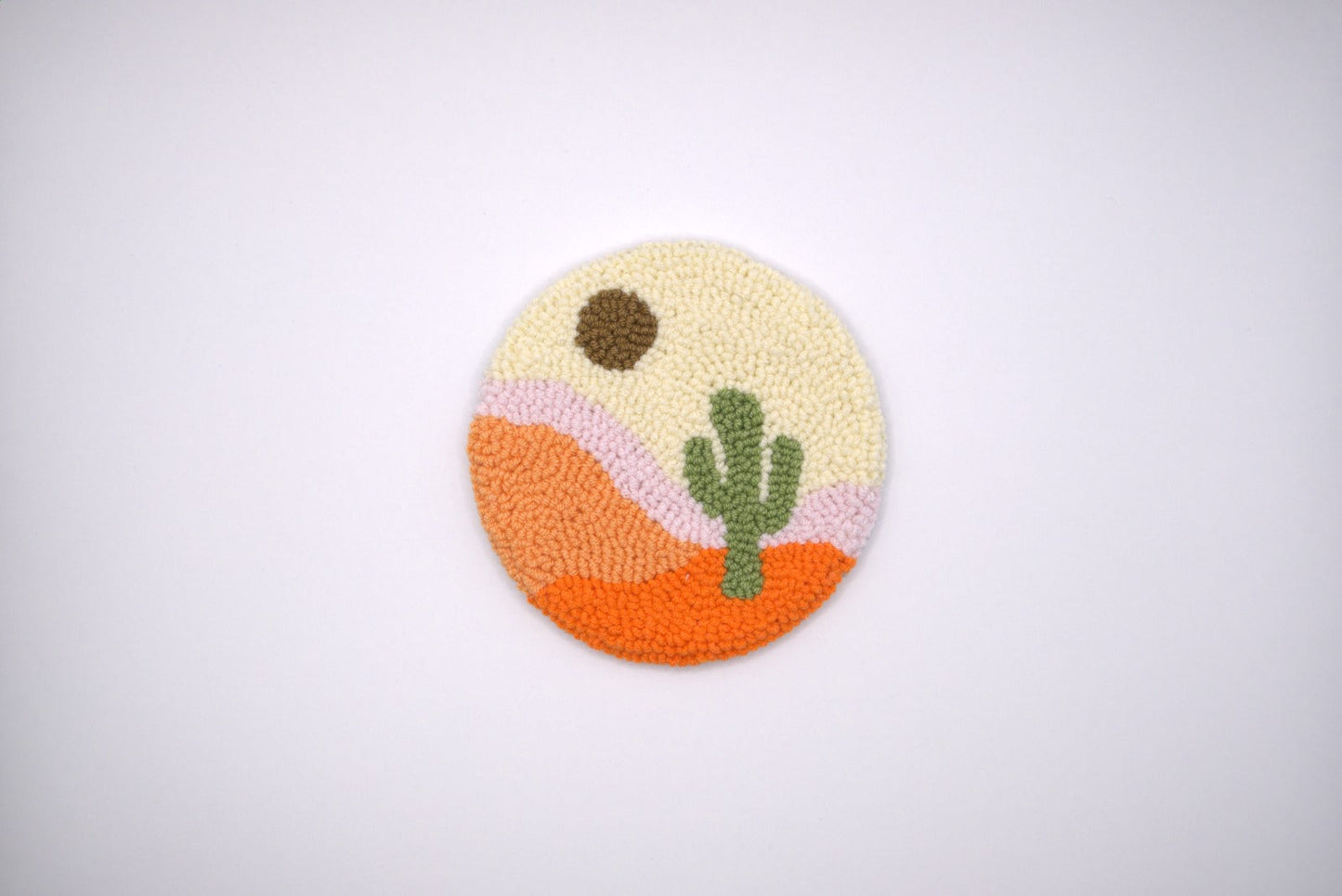 Boho Punch Needle Coasters