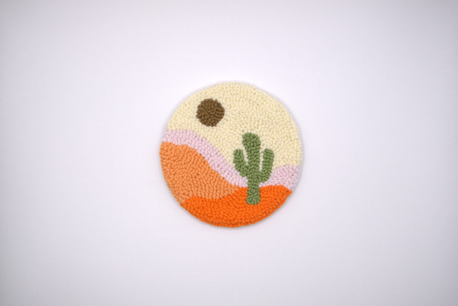Boho Punch Needle Coasters
