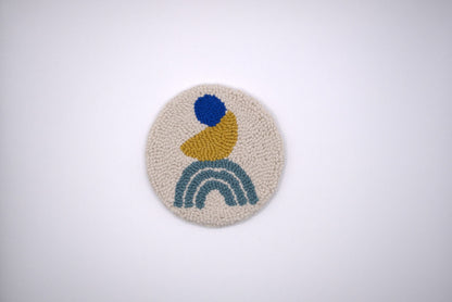 Boho Punch Needle Coasters
