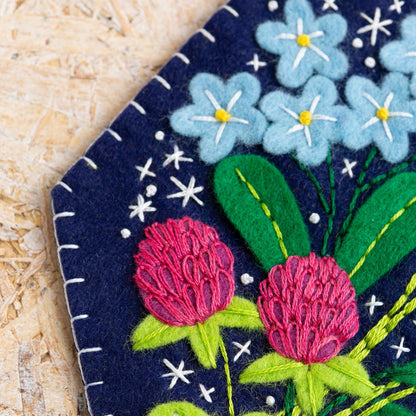 'Wildflower Pennant' Floral Felt Craft Kit for Beginners