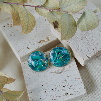 Celestia Large Bezel Stud