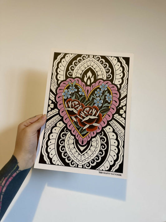 A4 HEART PRINT - Forever After Boutique