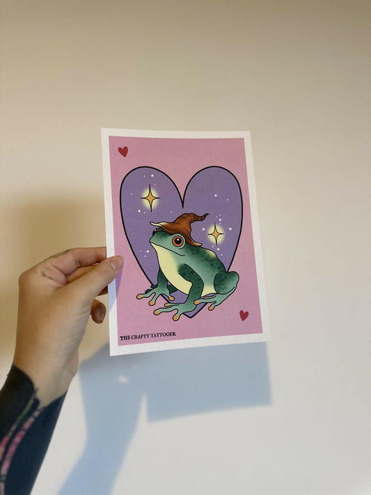 A5 WIZARD FROG PRINT - Forever After Boutique