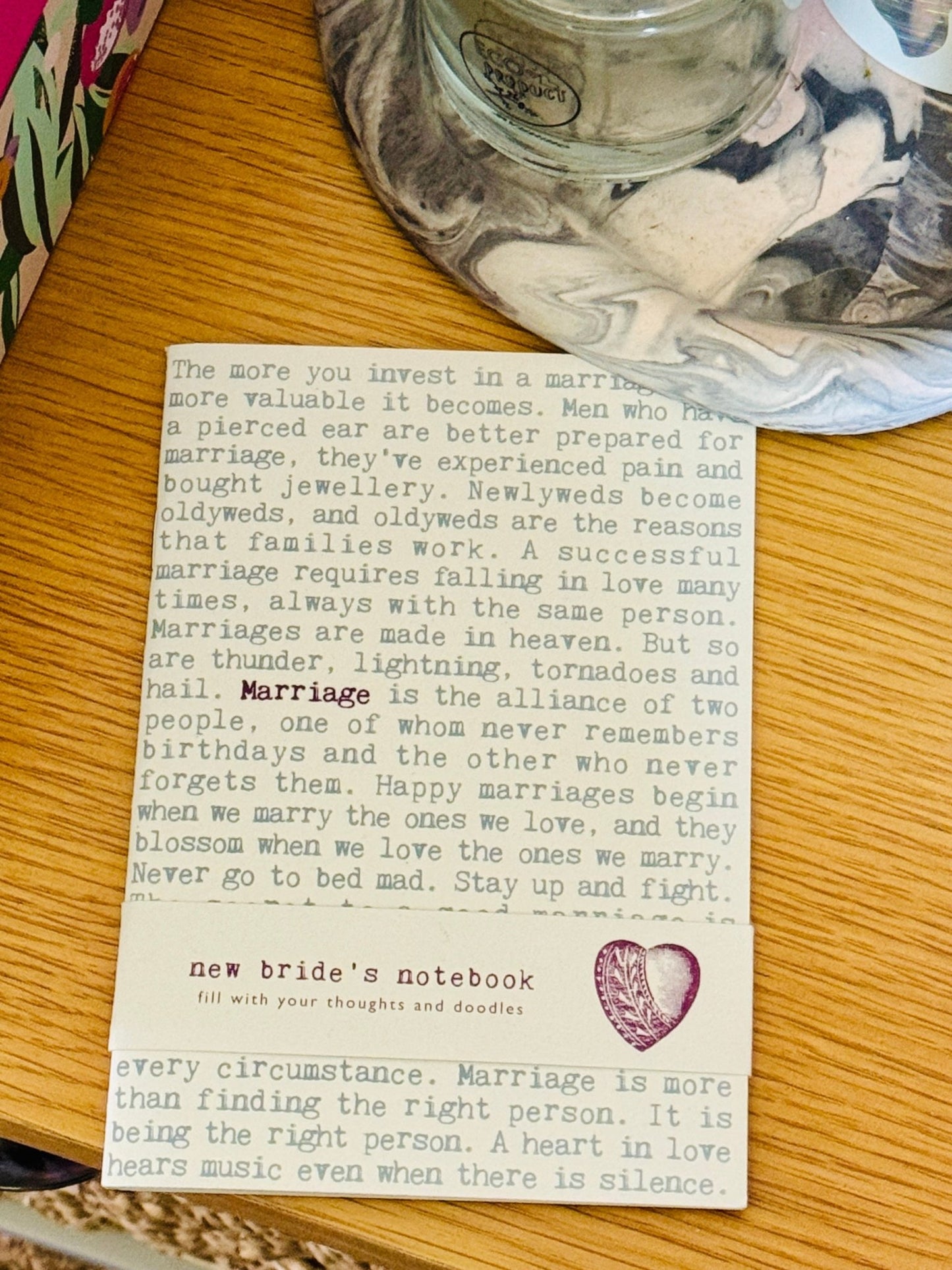 A6 Notebook: New Bride’s – For Thoughts, Dreams & All the Love Notes - Forever After Boutique