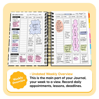 Academic Undated Spiral Journal