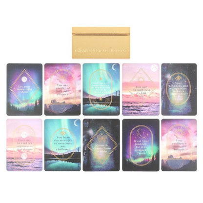 Affirmation Cards with Wooden Stand - Start Each Day with a Touch of Magic - Forever After Boutique