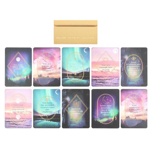 Affirmation Cards with Wooden Stand - Start Each Day with a Touch of Magic - Forever After Boutique