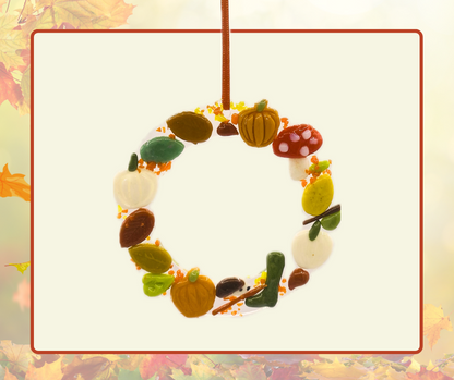 Fused glass Autumn wreath workshop Saturday 11th October