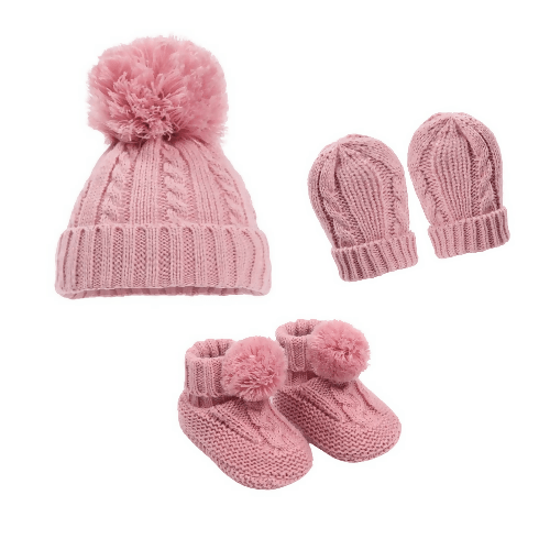 Baby Hat Gift Set: Dusky Pink - Forever After Boutique