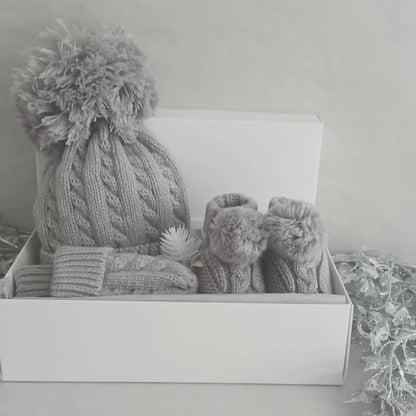 Baby Hat Gift Set: Grey - Forever After Boutique