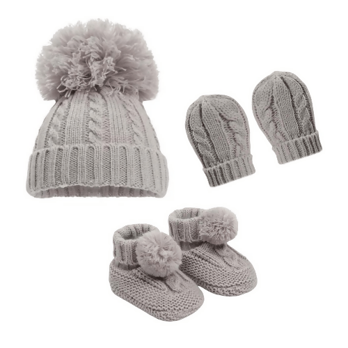 Baby Hat Gift Set: Grey - Forever After Boutique