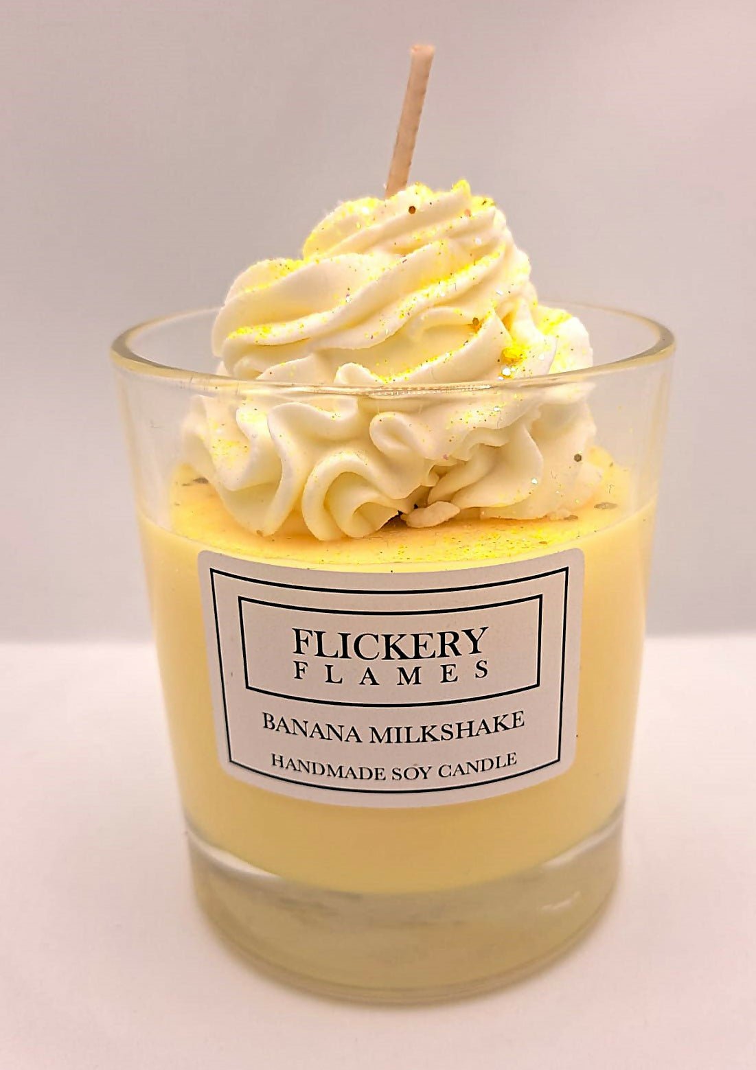 Banana Milkshake 30cl Frosted Candle - Forever After Boutique
