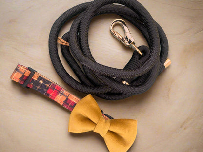 Black Rope Leash Flexible and Lightweight
