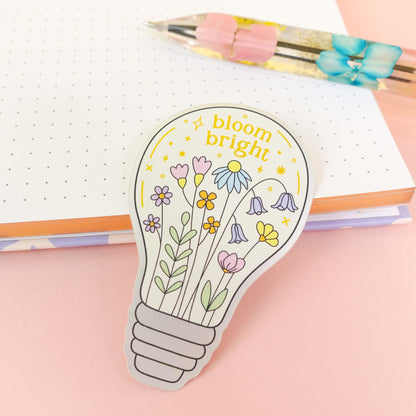 Bloom Bright Sticker with Silver & Gold Mirror Effect