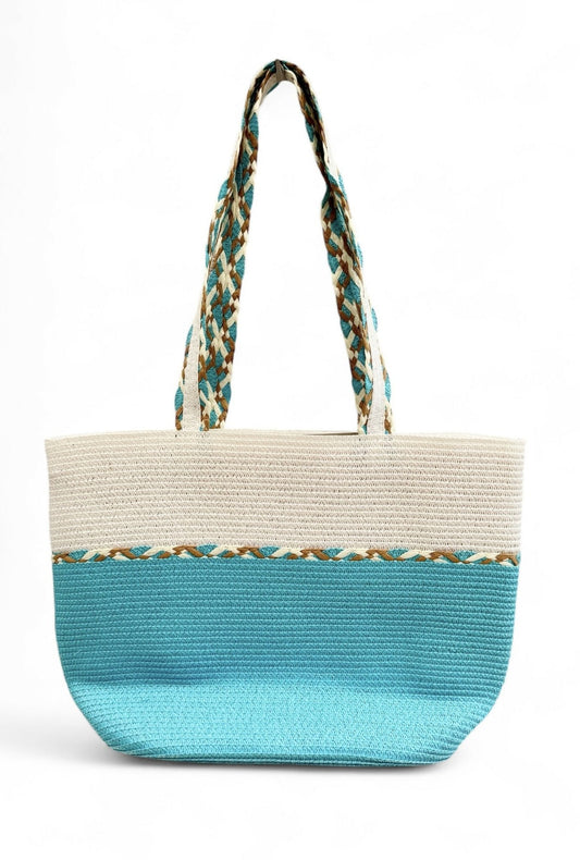 Blue Beach Bag - Forever After Boutique