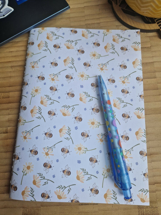 Bumblebee Dot Grid Soft Cover Notebook - Forever After Boutique
