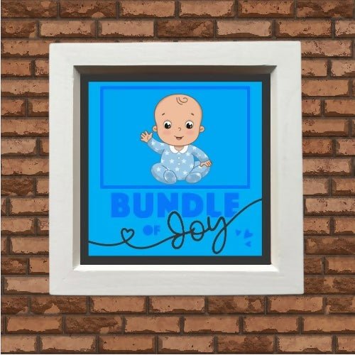 Bundle of joy boy collage picture frame - Forever After Boutique