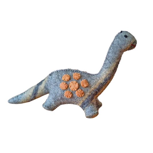 Grey Felt Dinosaur