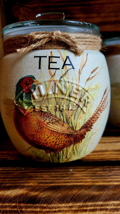 Tea, coffee and sugar canisters | kilner jars | Tea | Coffee | Sugar | Storage Jars | kitchen set