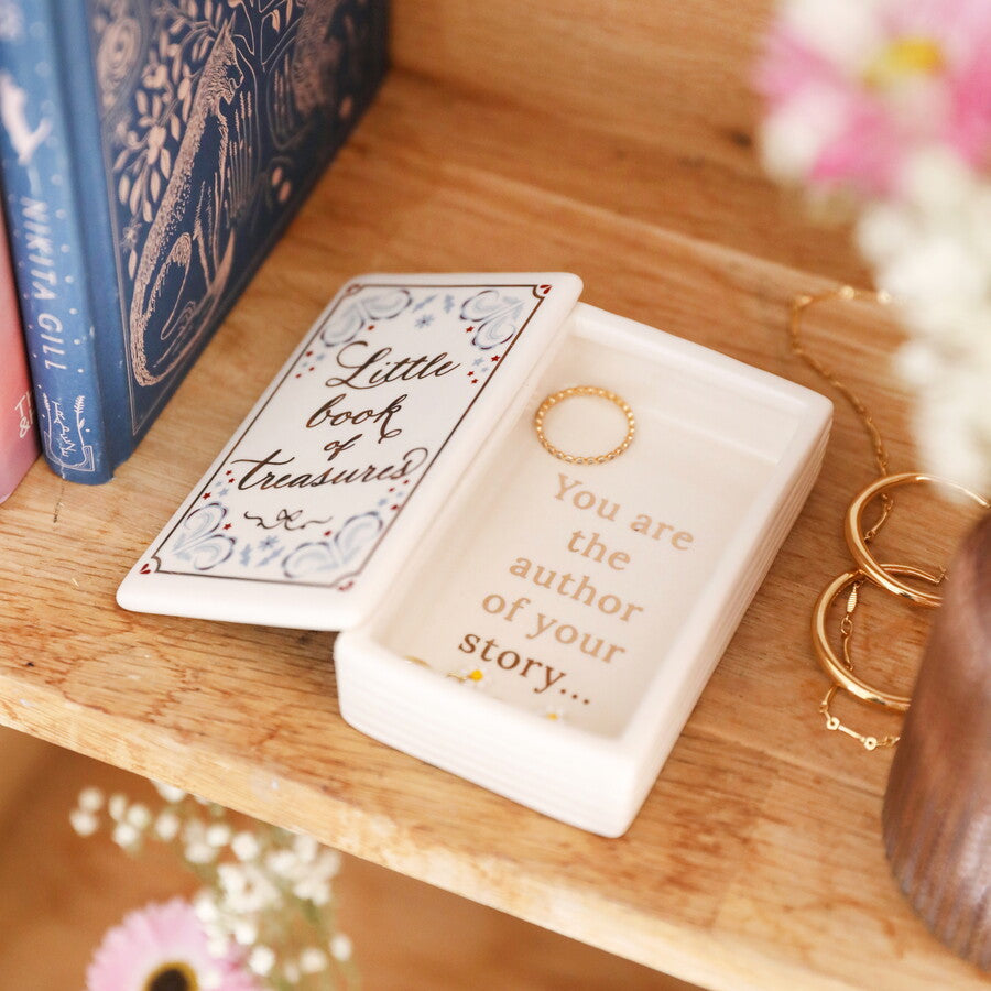 Book Trinket Pot: Little Book of Treasures