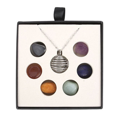 Chakra Gemstone Crystal Necklace Kit – Balance Your Energy in Style! - Forever After Boutique