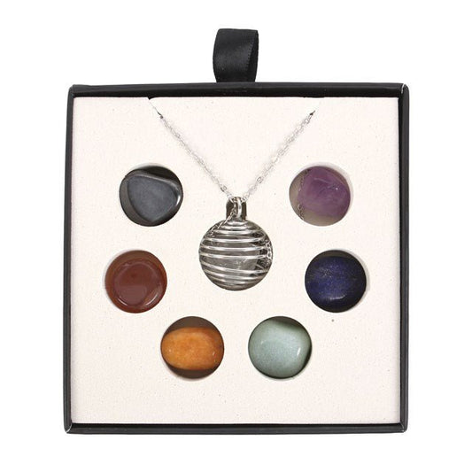 Chakra Gemstone Crystal Necklace Kit – Balance Your Energy in Style! - Forever After Boutique